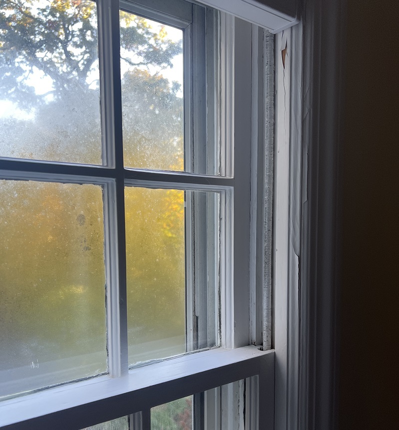 These old windows don't keep the cold out